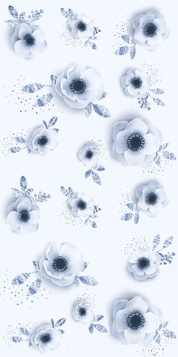 SP 0016 3D 60X120 rotated Paper Bloom 60X120 CM