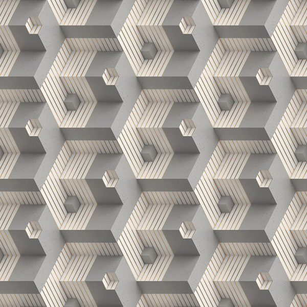 Grey White Stripes 60X60 CM