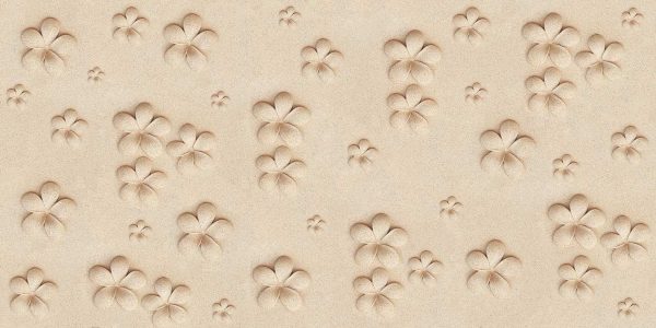 Plumeria Carved Stone 30X60 CM