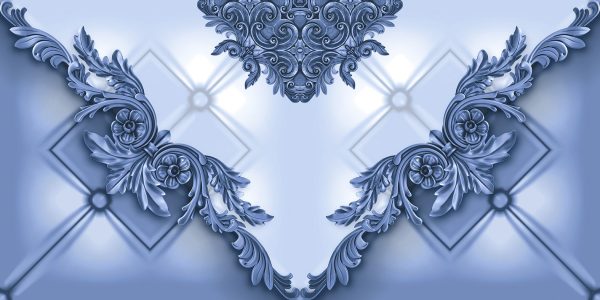 SP 0015 3D 1 rotated Vector Damask 30X60 CM