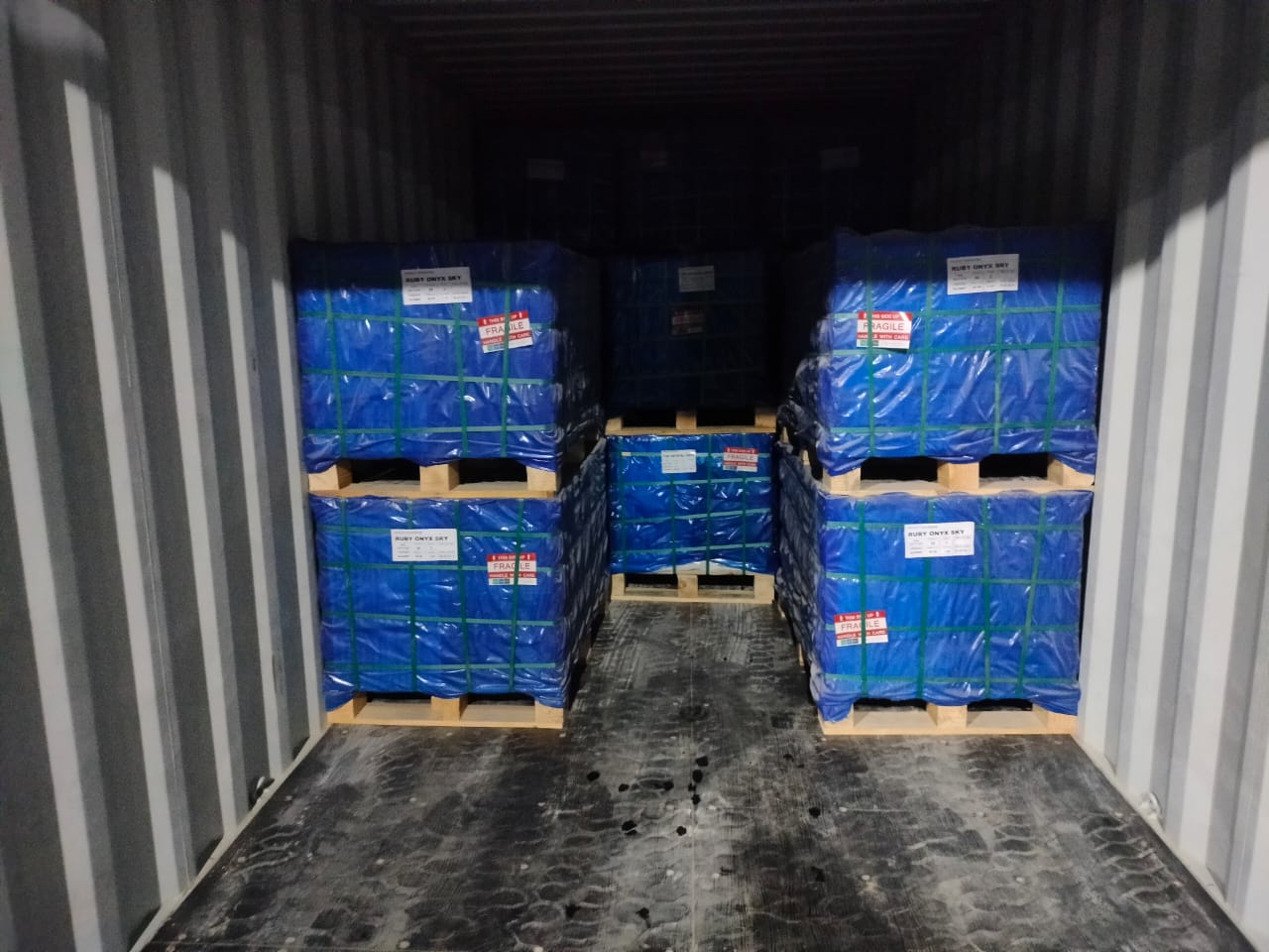 Tile pallet packing
